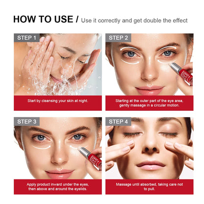 Retinol creme para os olhos clareamento círculos escuros endurecimento da pele reparação instantânea soro vara para mulheres cuidados com os olhos ✨👁️