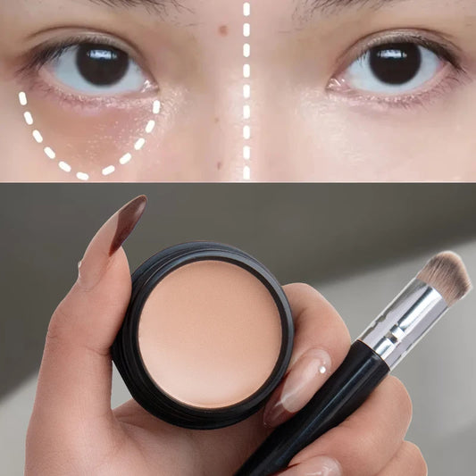 Corretor hidratante iluminador para a zona dos olhos, creme de contorno - Cobertura total, longa duração, corretor de olhos para uma maquilhagem perfeita.