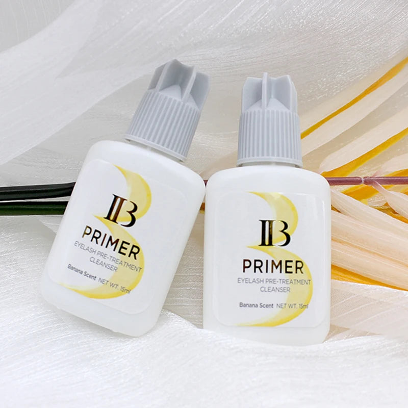 1 garrafa ibeauty super bonder banana primer extensão de cílios falsos secagem rápida longa duração coreia booster suprimentos adesivos fortes 🍌✨
