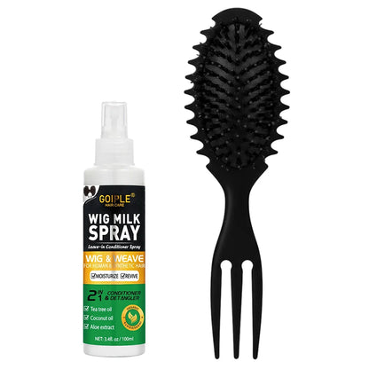 Spray hidratante para perucas de cabelo sintético, 100ml. Previne o frizz. Condicionador sem enxágue para perucas macias e brilhantes