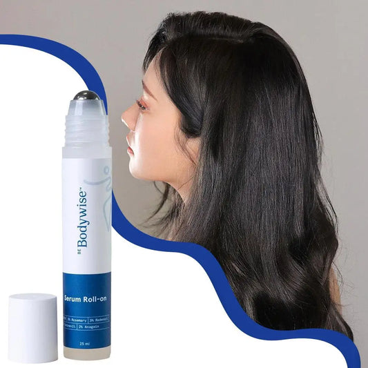 Bodywise roll-on bola alecrim essência de cuidados capilares nutritivo anti-frizz soro capilar tratamento de fortalecimento duradouro do couro cabeludo ✨